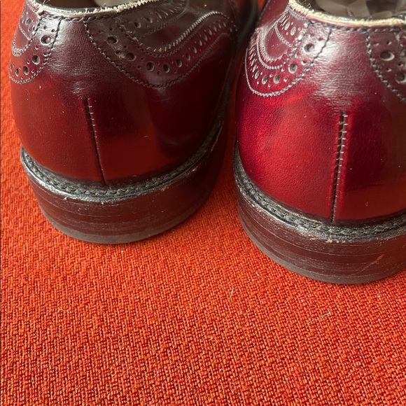 red dress shoes size 11 Men's Dress Shoe Burk Red